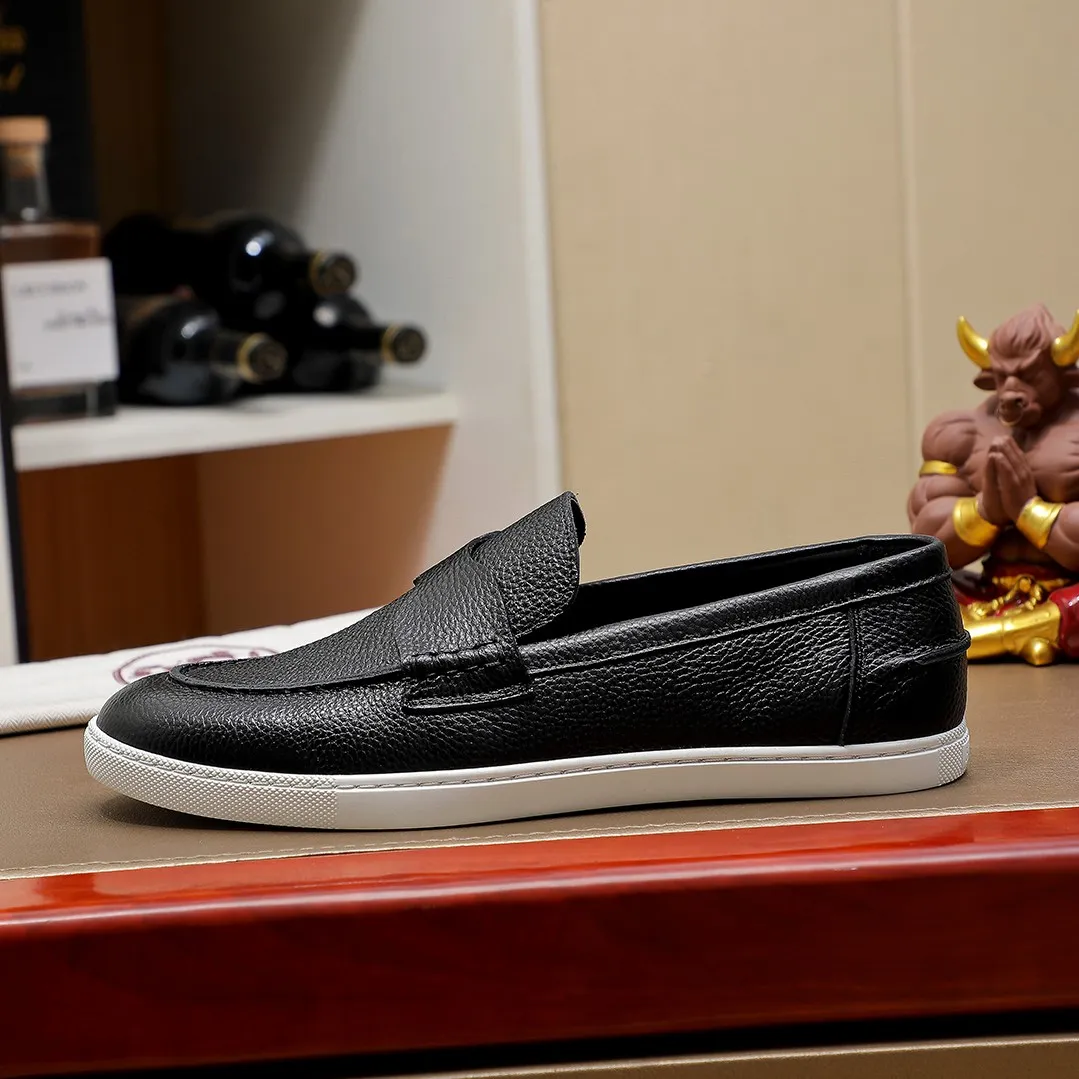 Men's shoes 💰500💰 HERMES Hermès high-end quality original order -Original: imported 🔝Nappa calfskin, frosted cowhide, outer seaming process -Inside: water-dyed cowhide -Outsole: original TPR rubber outsole -Super high quality control·Fine workmanship: High-end, extravagant, and grade) Size: 39-45 (38, 46, can be customized)